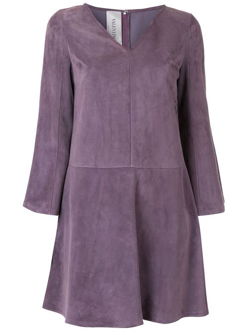 Valentino Garavani panelled flared dress - Purple