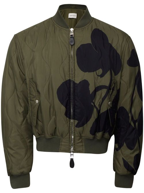 Orchid quilted bomber jacket - Green