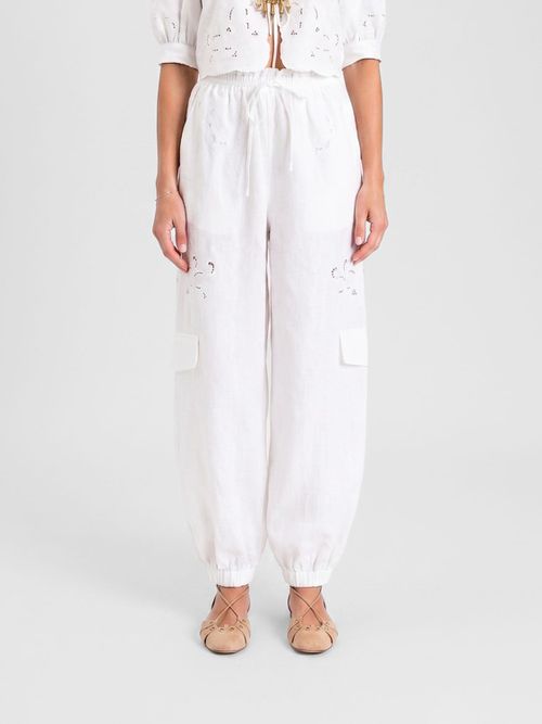 Pants Woman color White