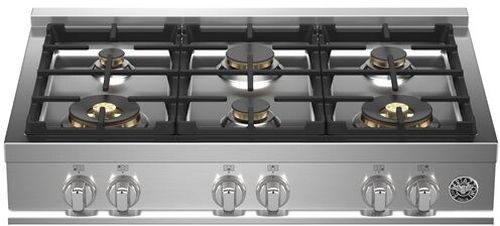 Bertazzoni Master 36" Liquid Propane Rangetop MAST366RTBXTLP
