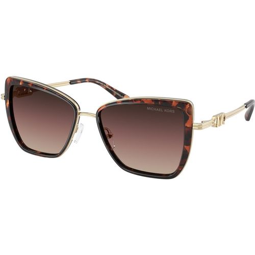 Michael Kors Vrouw Michael Kors MK1178 SEA ISLAND 4031E2 Zonnebrillen Metaal Schildpad Bruin Vlinder Normaal Genuanceerd