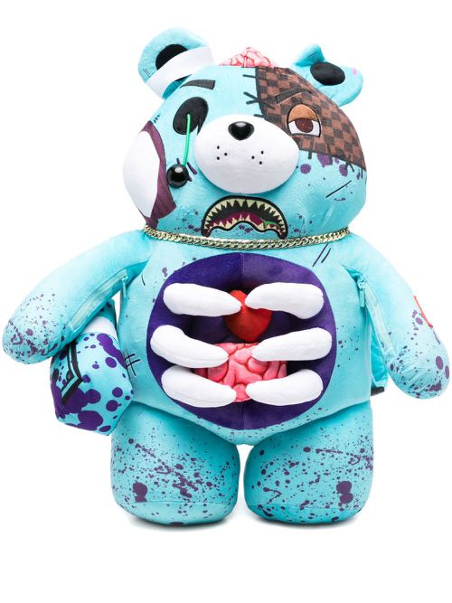 Gory Zombie bear backpack - Blue