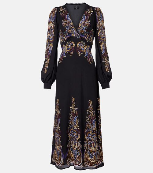 Paisley midi dress
