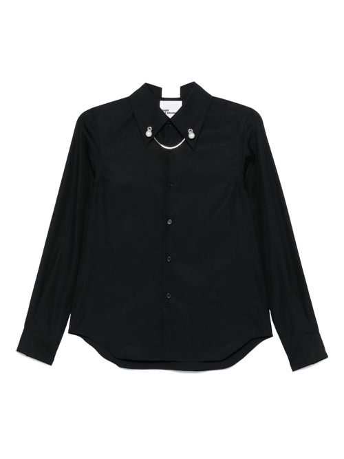 Noir Kei Ninomiya cotton shirt - Black