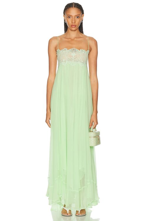 Retrofete Gypsy Dress in Pistachio - Green. XS also in