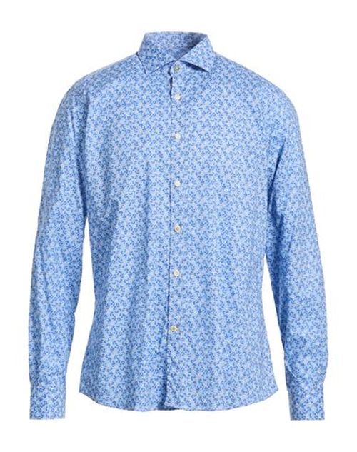 Man Shirt Azure Size 16 ½ Cotton, Elastane