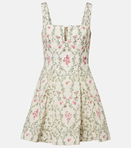 Agua floral cotton minidress