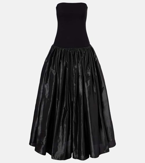 Bustier taffeta gown