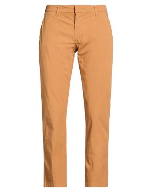 Man Pants Tan Size 33 Cotton, Elastane