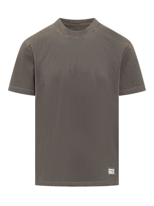 Brown Solid Crew Neck T-Shirt
