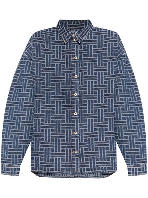 Weave Loose Japanese denim shirt - Blue