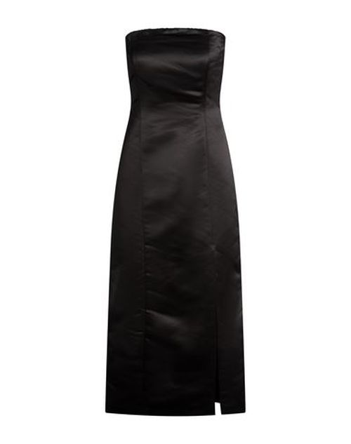 Woman Midi dress Black Size 8 Polyester