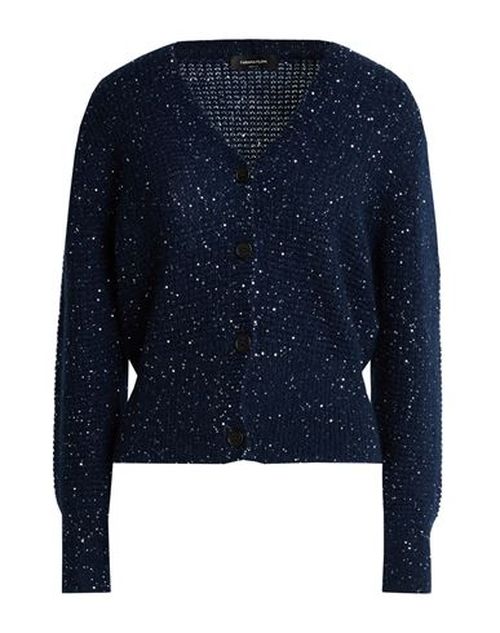 Woman Cardigan Navy Size 4 Mohair wool, Nylon, Cotton, Wool