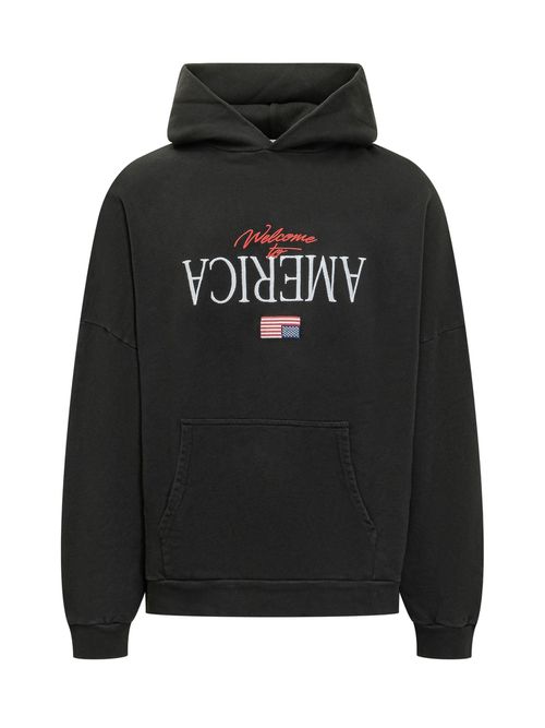Mini Sweatshirt with Hood and Print