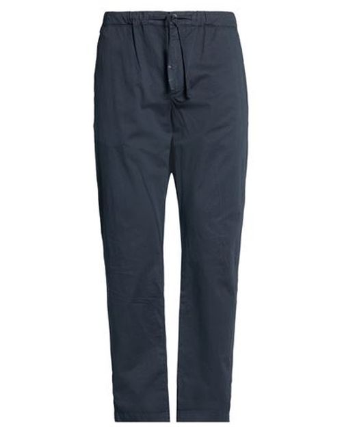 Man Pants Midnight blue Size 38 Cotton, Linen, Elastane