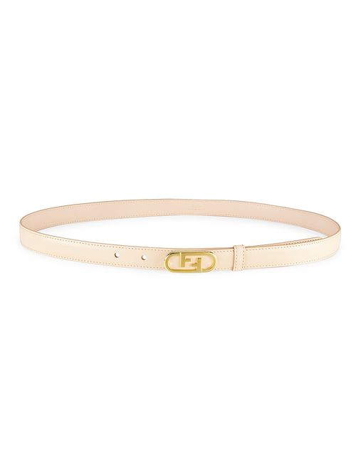 Women's O'Lock Leather Belt - Light Rose
