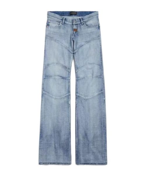Seam-detail jeans