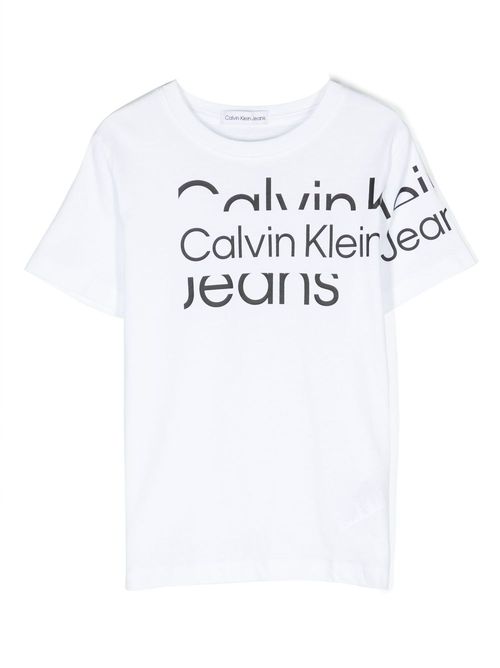 Logo-print cotton T-shirt - White