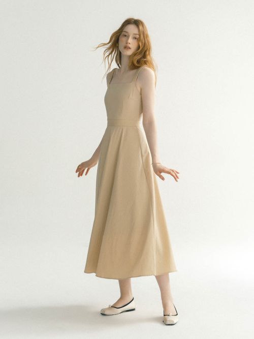 sincethen 여성 Ollia Beige Long Dress 