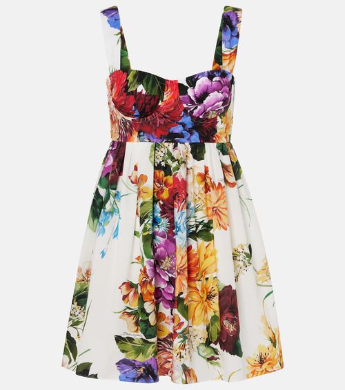 Floral cotton minidress