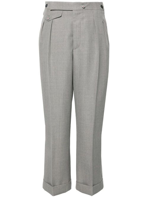 High-waist tailored trousers - Grey