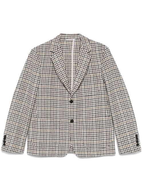 Checked tweed blazer - Neutrals