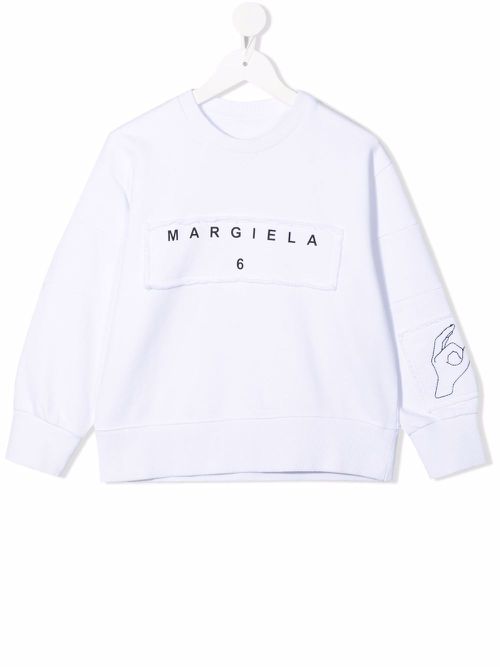 Logo-print sweatshirt - White