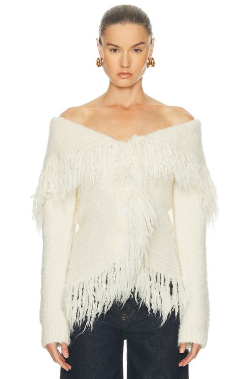 Cult Gaia Michelle Cardigan in Cream - Cream. XS also in L