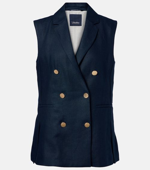 Bird linen vest