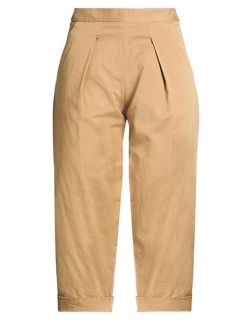 Woman Pants Khaki Size 6 Cotton, Elastane