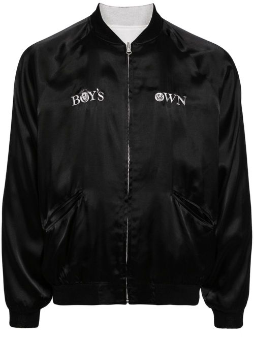 X Boy's Own embroidered bomber jacket - Black