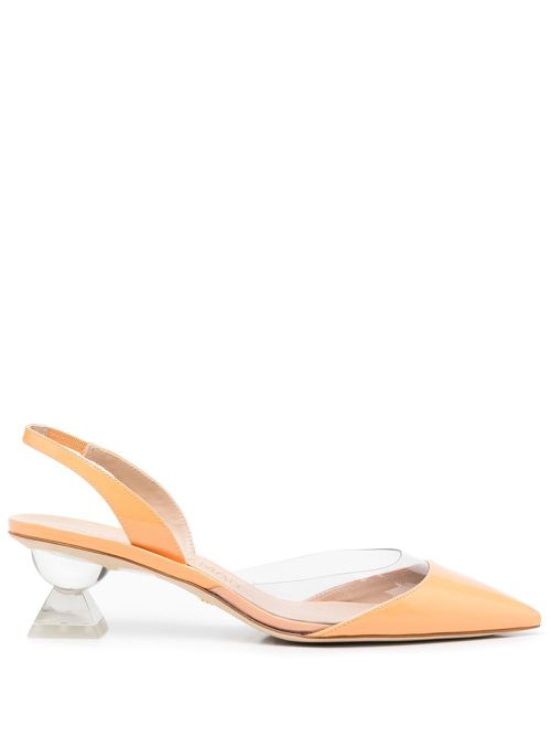 Lucite Sculpt pumps - Orange