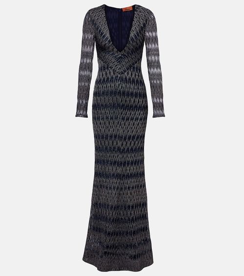 Lamé maxi dress