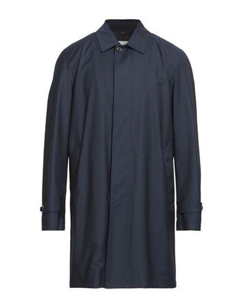 Man Overcoat & Trench Coat Navy Size 36 Virgin Wool
