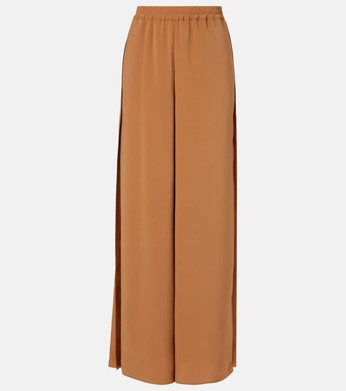 Crêpe wide-leg pants