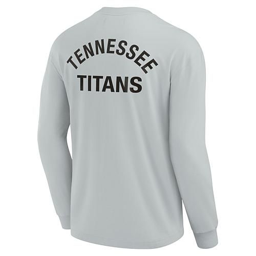 Unisex Gray Tennessee Titans Super Soft Long Sleeve T-Shirt - 3XL