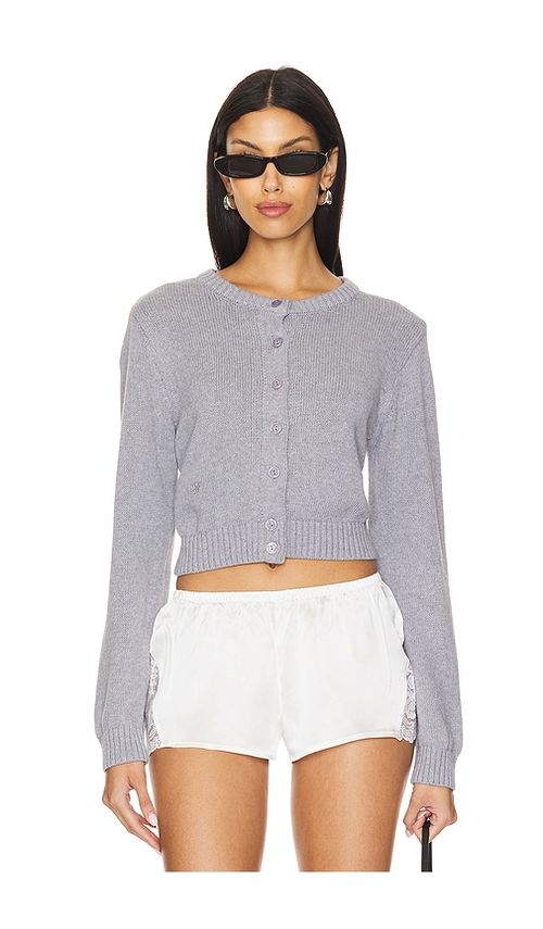Frankies Bikinis CARDIGAN MIT KNOPFLEISTE VORNE in Grey. Größe XXS. Also in M, S