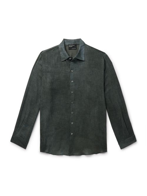 Hamptons Distressed Striped Cotton Shirt