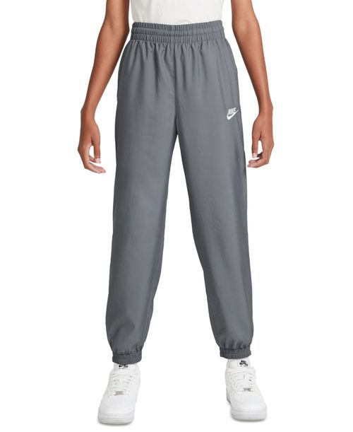 Big Kids Sportswear Club Woven Jogger Pants - Smkgry/whi
