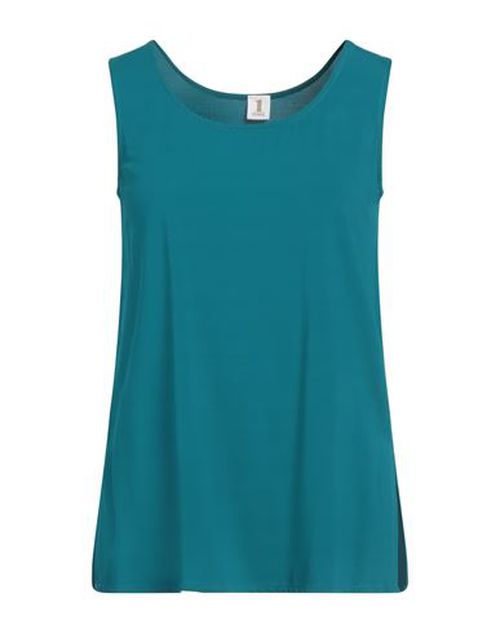 Woman Tank top Deep teal Size 4 Viscose, Elastane