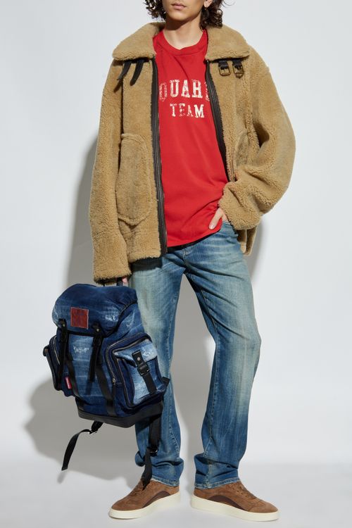 T-shirt With Logo, Men's, Red