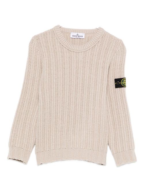 Ribbed-knit sweater - Neutrals