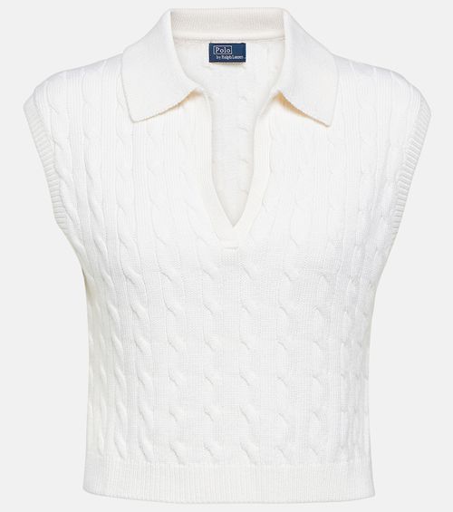 Polo Ralph Lauren Cable-knit wool-blend sweater vest