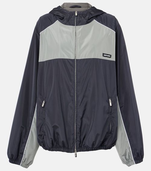 Logo oversized track jacket