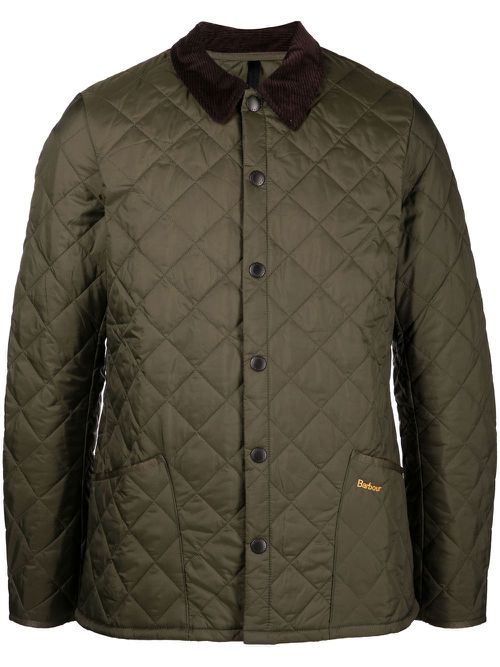 Quilted shirt jacket - Green