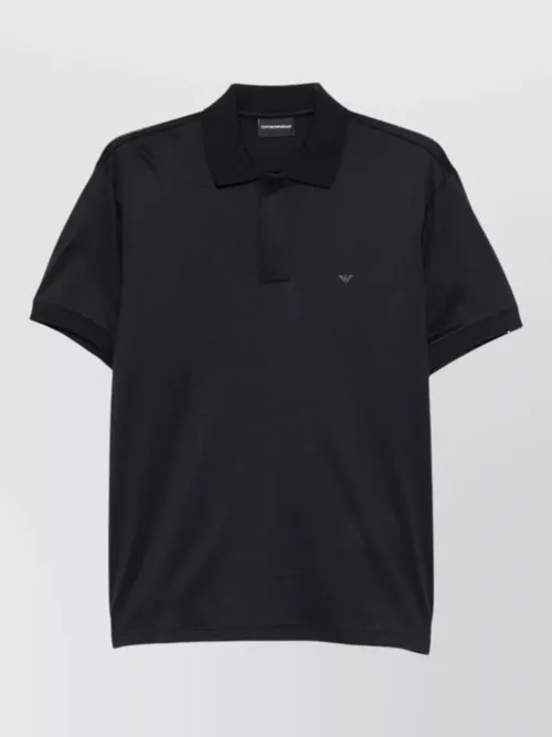 Emporio Armani - straight fit polo shirt short sleeves collar