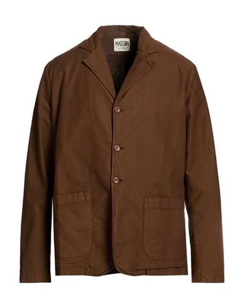 Man Blazer Brown Size L Cotton, Modal, Elastane