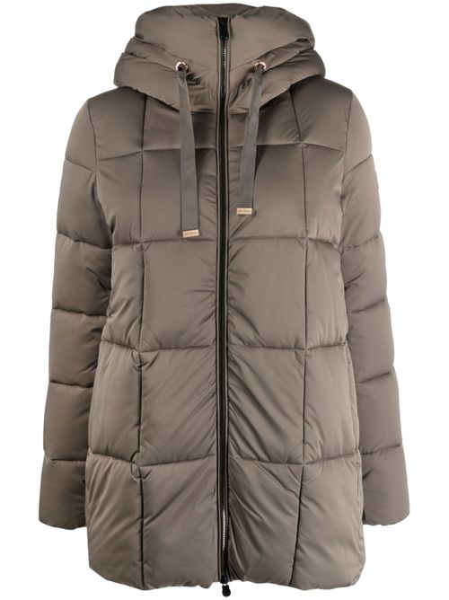 Padded hooded coat - Green