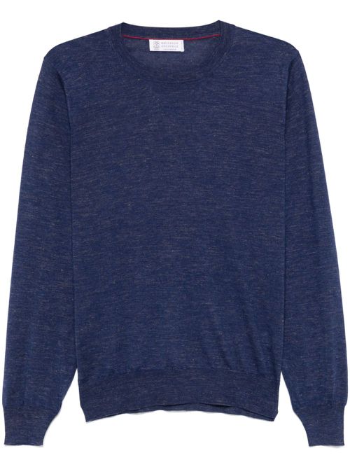 Fine-knit sweater - Blue
