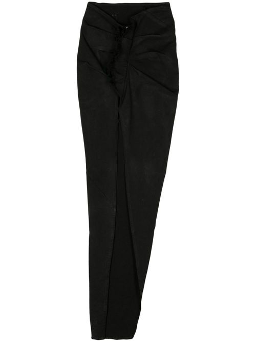EDFU asymmetric denim skirt - Black